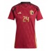 Maglie da calcio Belgio Amadou Onana #24 Prima Maglia Femminile Europei 2024 Manica Corta